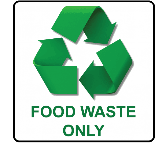 Recycle Food Waste Only - Recycling Labels